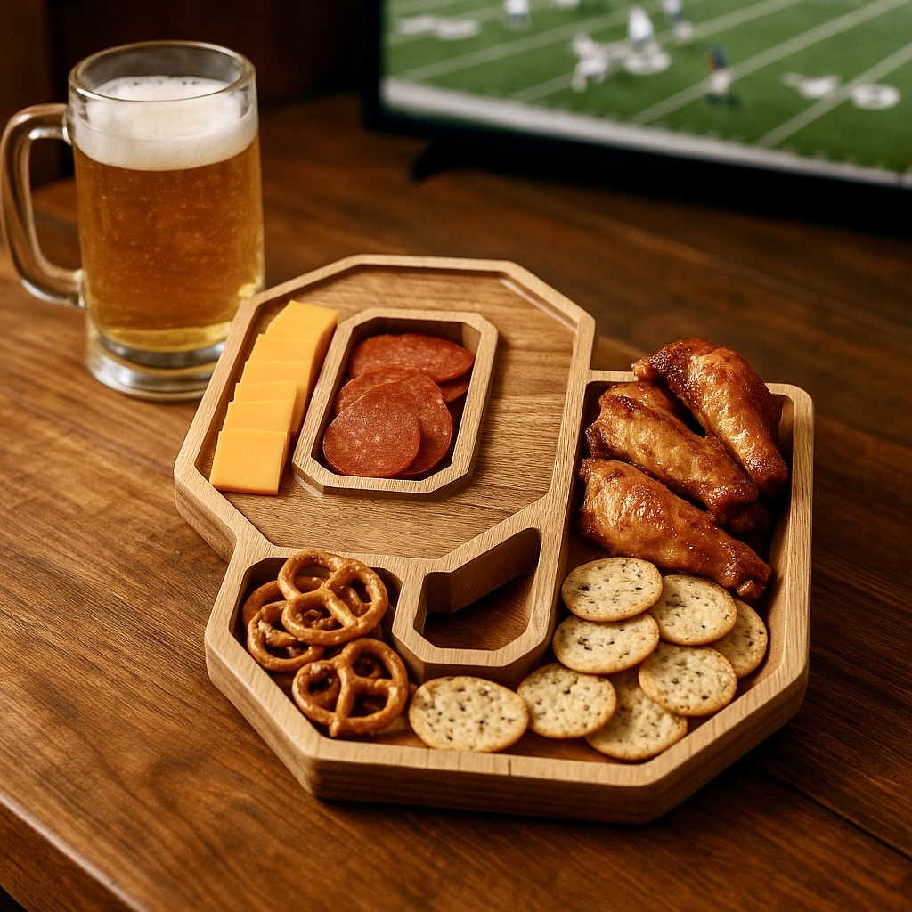 Team Spirit Wooden Charcuterie Board