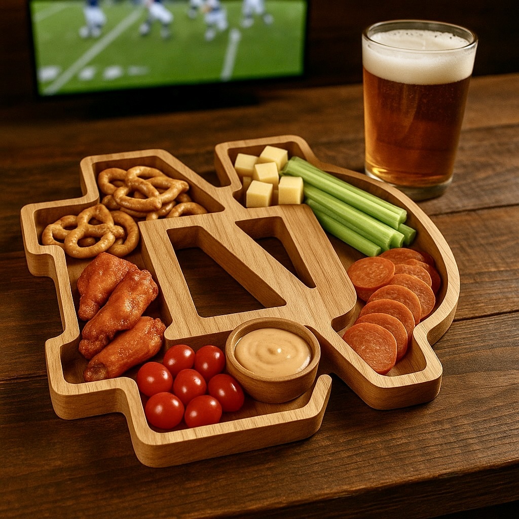 Team Spirit Wooden Charcuterie Board