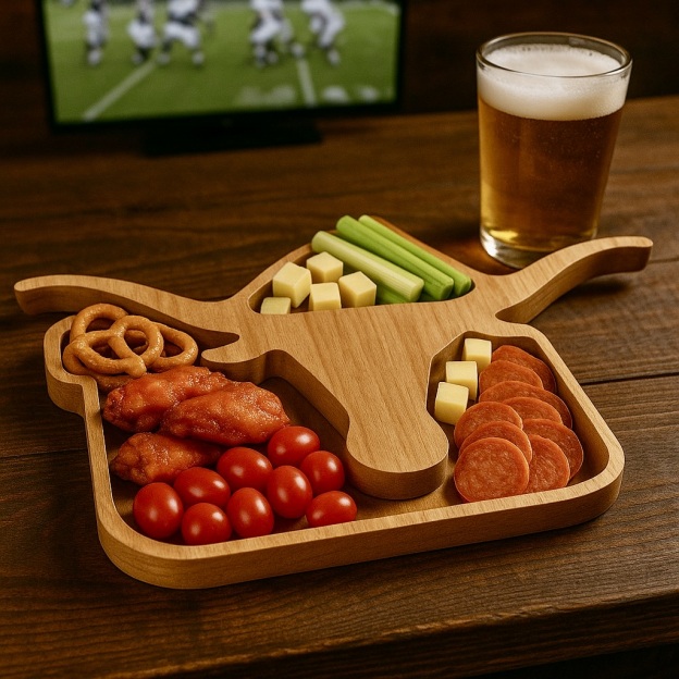Team Spirit Wooden Charcuterie Board