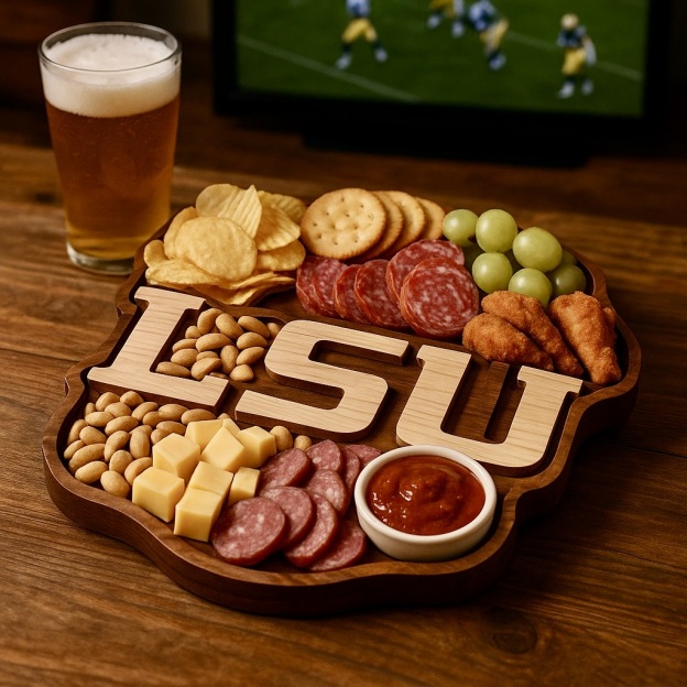 Team Spirit Wooden Charcuterie Board