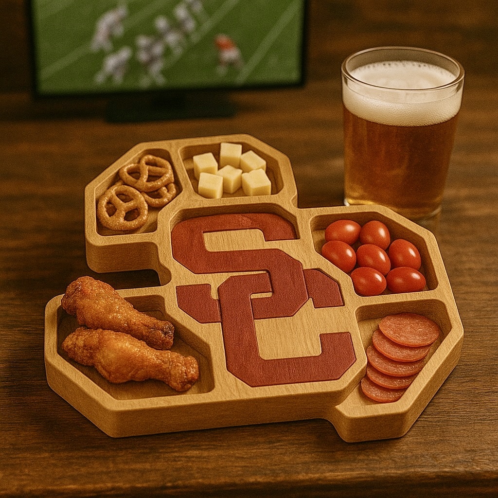 Team Spirit Wooden Charcuterie Board