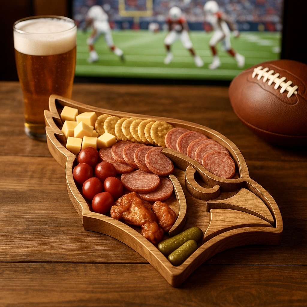 Team Legacy Wooden Charcuterie Board – Limited Edition Game Day Platter