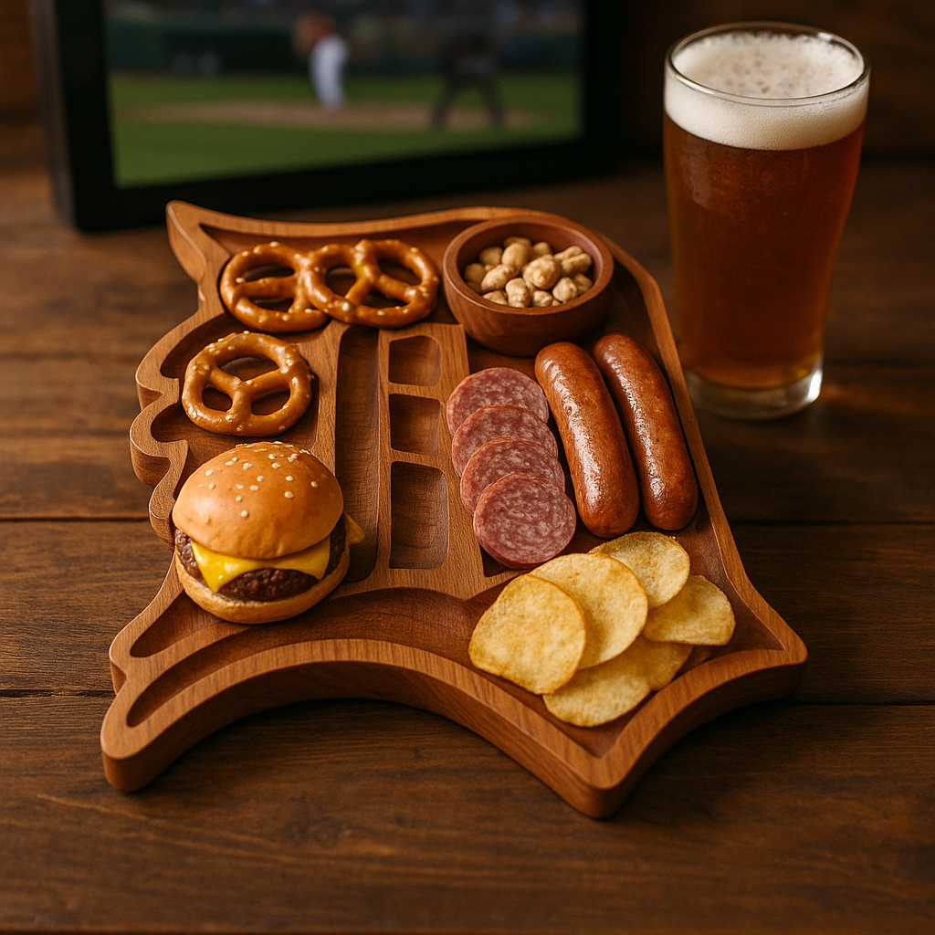  Baseball Spirit Wooden Charcuterie Board – Limited Edition