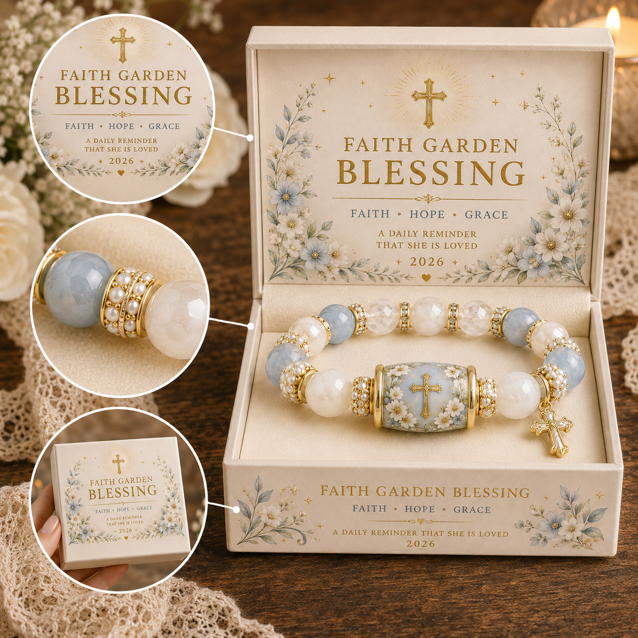 ✝️ Faith, Hope & God’s Blessings 🤍 | 2026 Limited Edition Bracelet