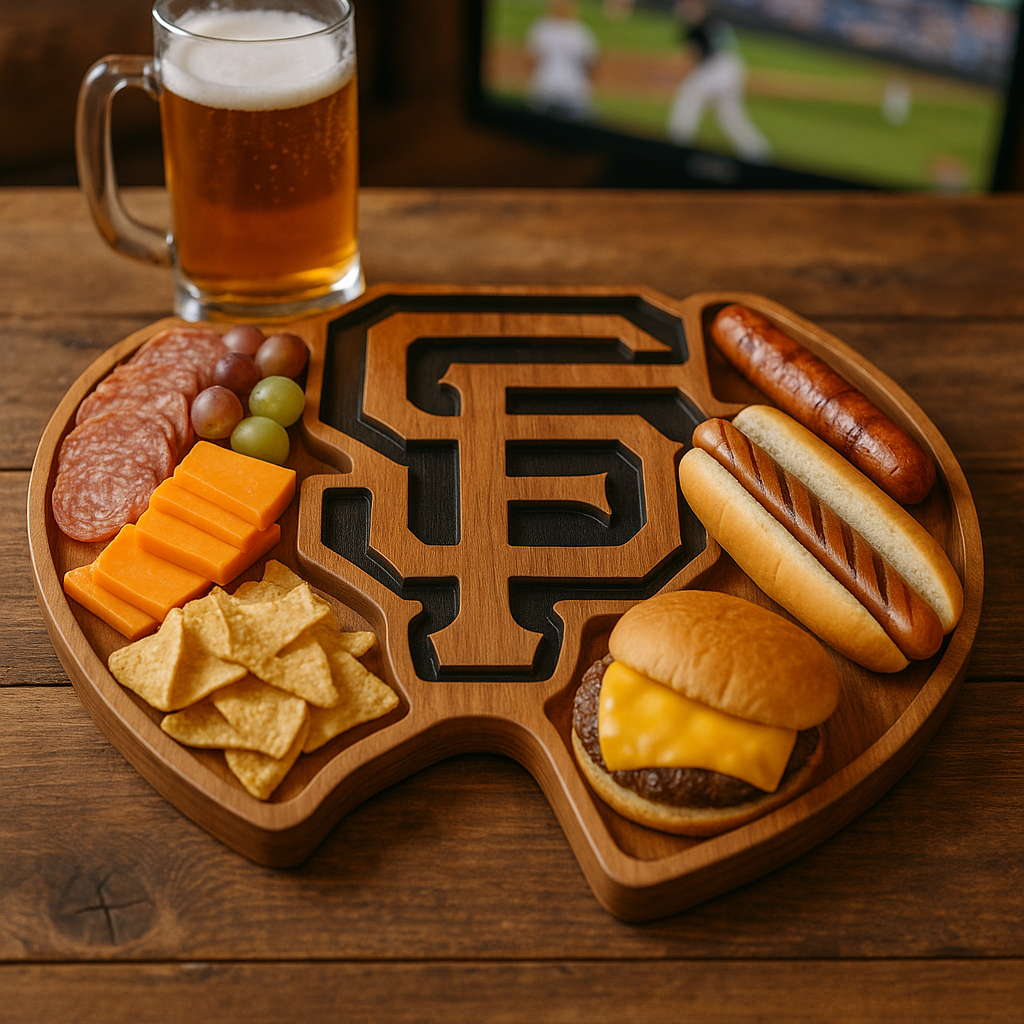  Baseball Spirit Wooden Charcuterie Board – Limited Edition