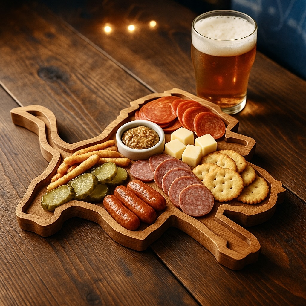 Team Legacy Wooden Charcuterie Board – Limited Edition Game Day Platter