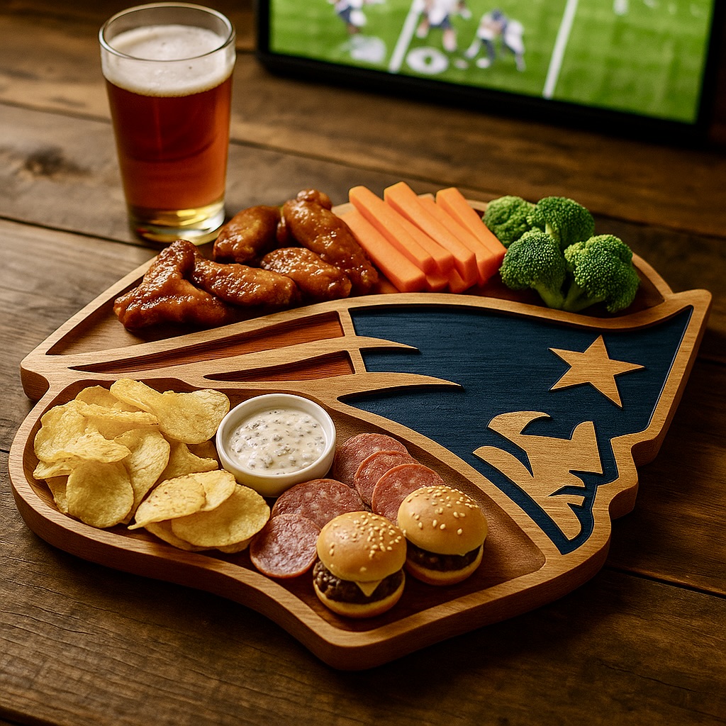 Team Legacy Wooden Charcuterie Board – Limited Edition Game Day Platter