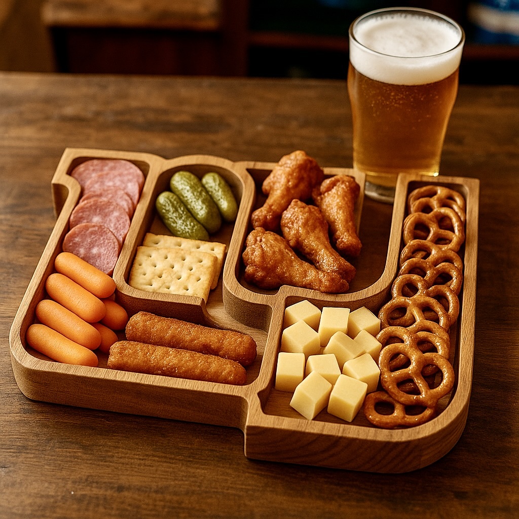 Team Legacy Wooden Charcuterie Board – Limited Edition Game Day Platter