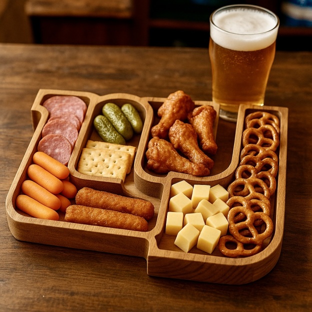 Team Legacy Wooden Charcuterie Board – Limited Edition Game Day Platter