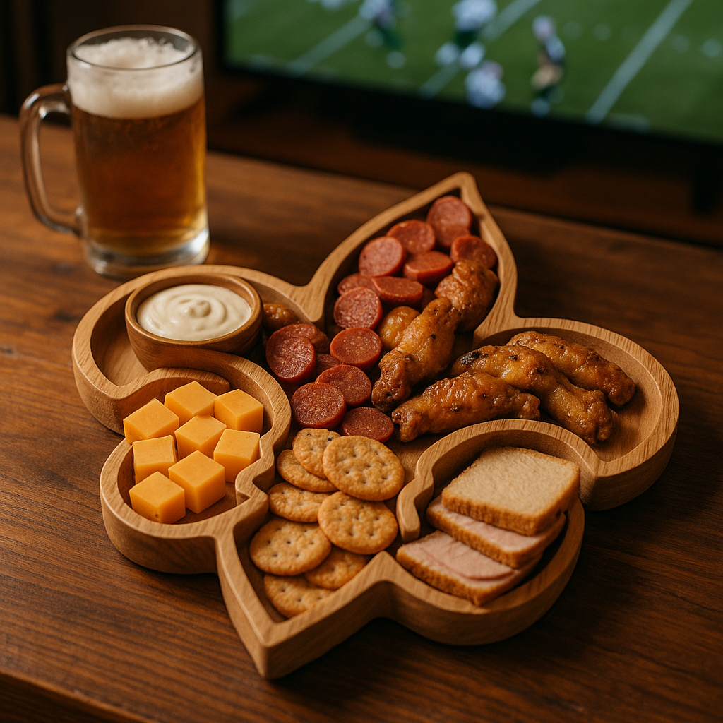 Team Legacy Wooden Charcuterie Board – Limited Edition Game Day Platter