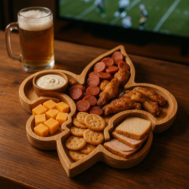 Team Legacy Wooden Charcuterie Board – Limited Edition Game Day Platter