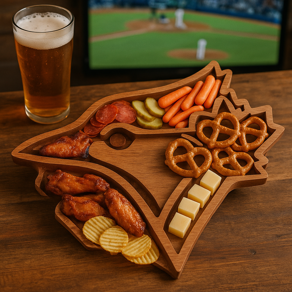  Baseball Spirit Wooden Charcuterie Board – Limited Edition