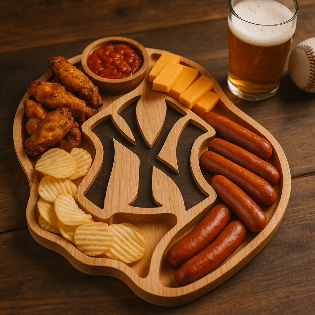  Baseball Spirit Wooden Charcuterie Board – Limited Edition