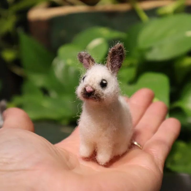 Needle Felted Baby Bunny