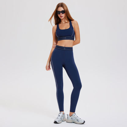 Women's Quick-Dry Breathable & Lightweight Gym Running Sports Bra & Yoga Leggings Set Stretch Workout Outfit-	 TCK50745