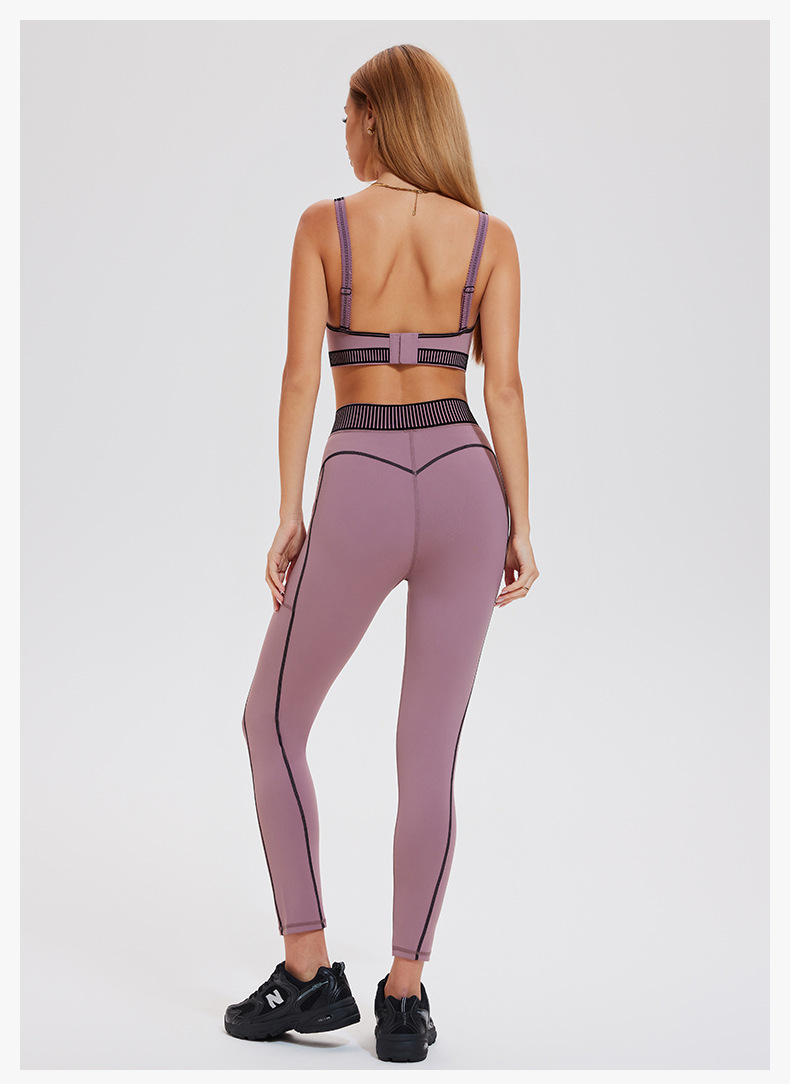 Custom High Quality 4 Way Stretch High Waist Flocking Yoga Pants 20% Spandex 80% Polyester Gym Leggings for Women-TCK50775