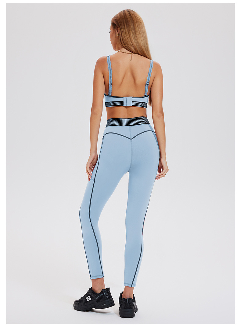 Custom High Quality 4 Way Stretch High Waist Flocking Yoga Pants 20% Spandex 80% Polyester Gym Leggings for Women-TCK50775