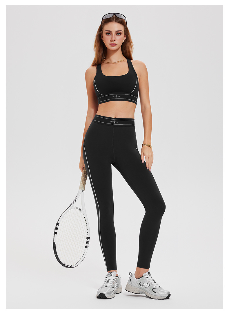 Women's Quick-Dry Breathable & Lightweight Gym Running Sports Bra & Yoga Leggings Set Stretch Workout Outfit-	 TCK50745