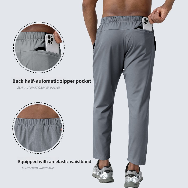 Autumn Winter New Sports Pants Men Lightweight Breathable Running Pants Outdoor Fitness Running Straight Pants Men's Pants