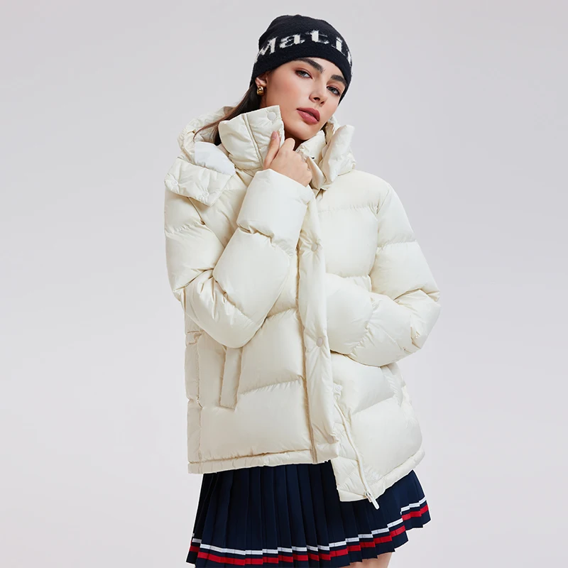Lightweight Puffer Down Jacket Women Winter Customized Streetwear Unisex Coat 90% Duck Down Jacket