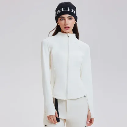 3-in-1 High Quality Thickened Warm Set Knitted Underpants Velvet Vest and Duck Down Jacket Set for Women Outdoor