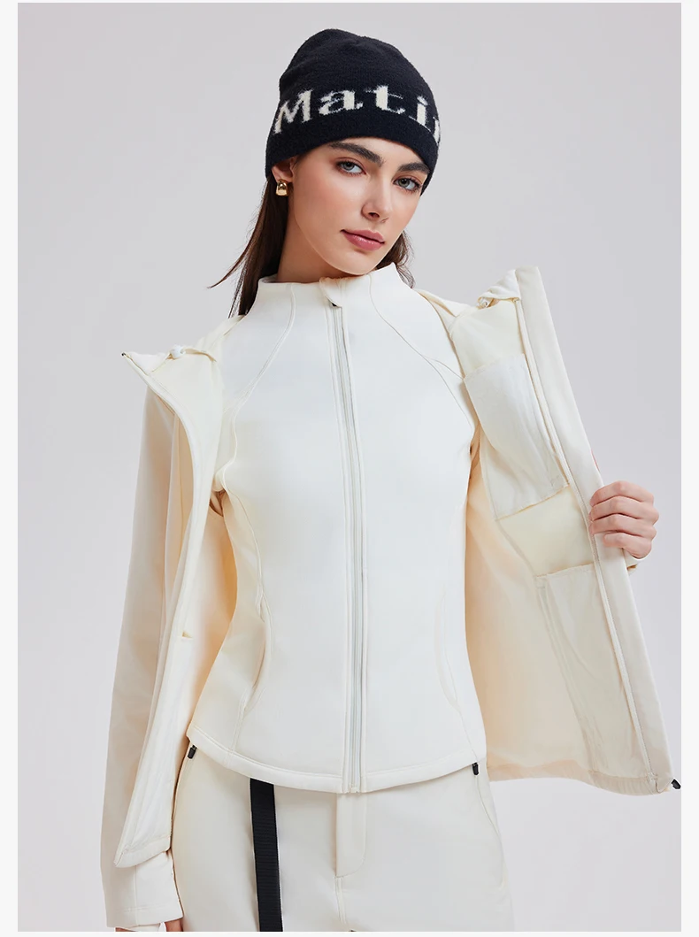 3-in-1 High Quality Thickened Warm Set Knitted Underpants Velvet Vest and Duck Down Jacket Set for Women Outdoor