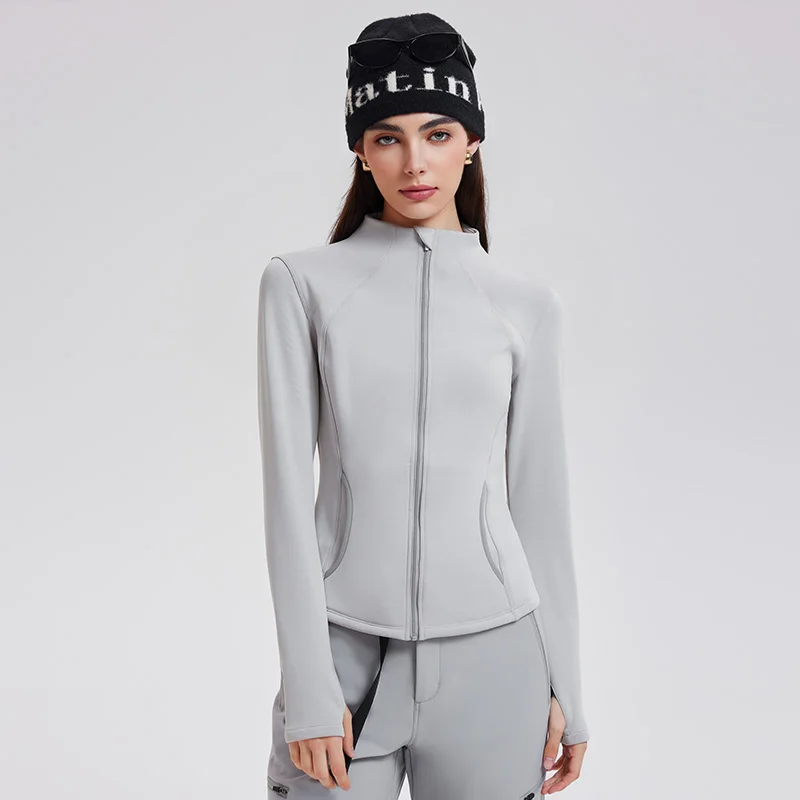 3-in-1 High Quality Thickened Warm Set Knitted Underpants Velvet Vest and Duck Down Jacket Set for Women Outdoor