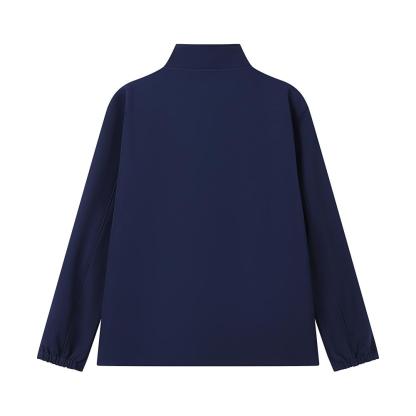 Mock-neck softshell fleece jacket