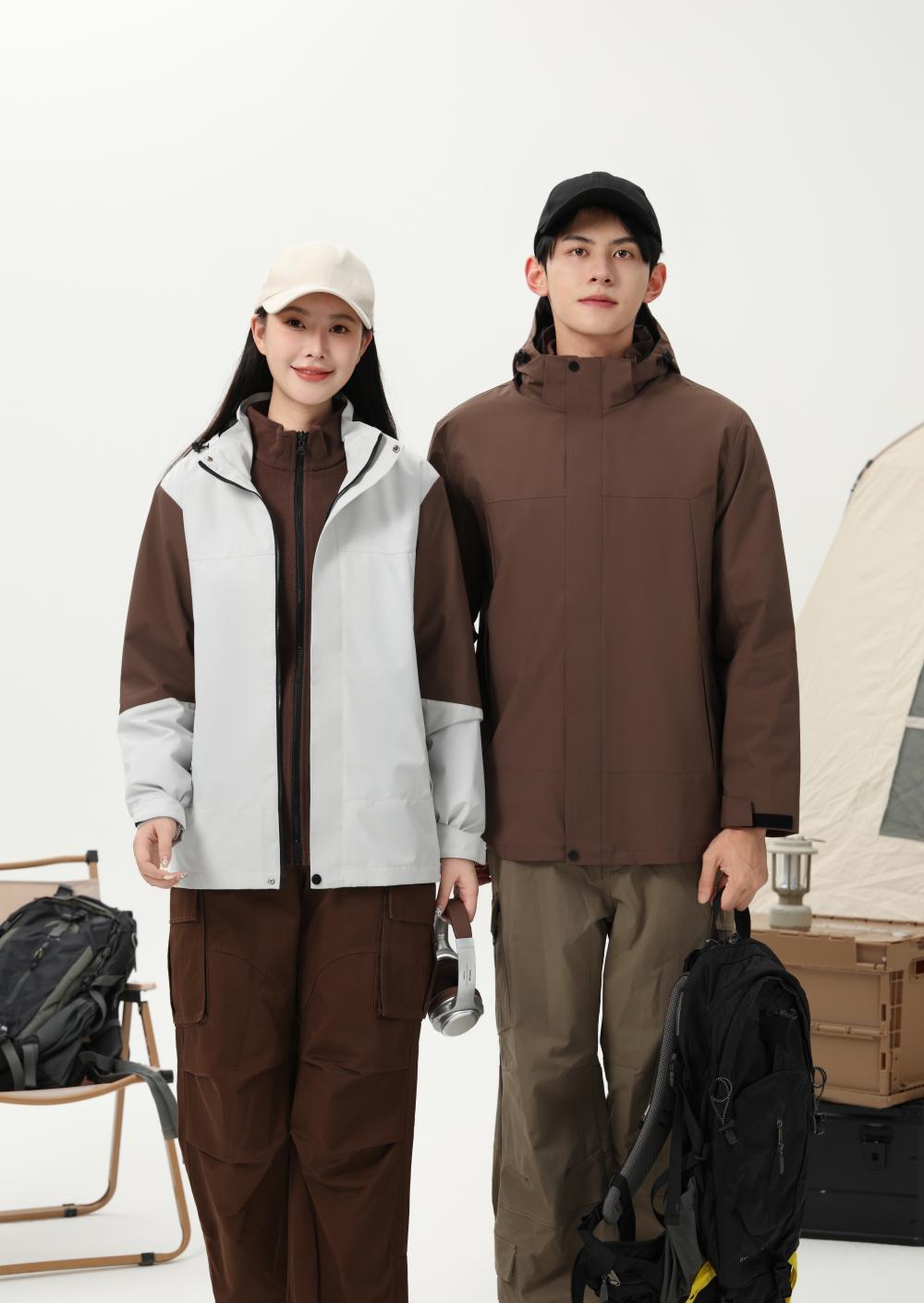 Three-in-one standard fleece lining jacket