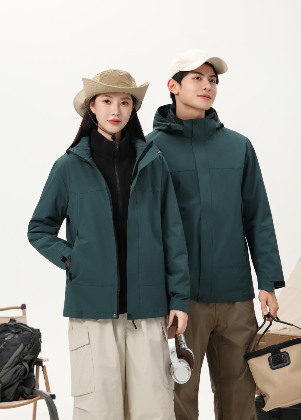 Three-in-one standard fleece lining jacket