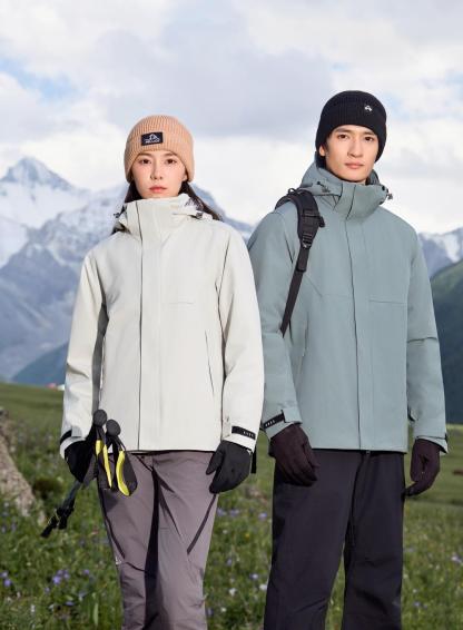 Three-in-one detachable fleece lining jacket