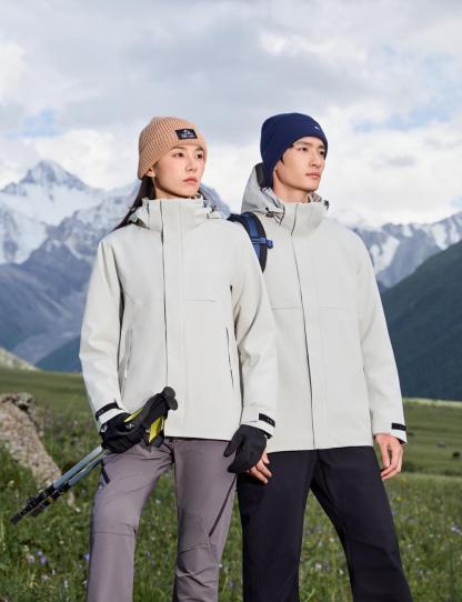 Three-in-one detachable fleece lining jacket