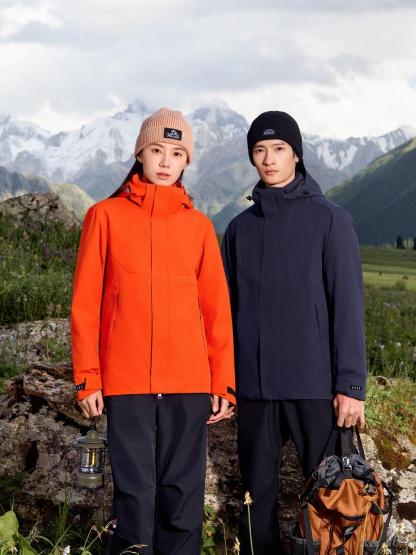 Three-in-one detachable fleece lining jacket