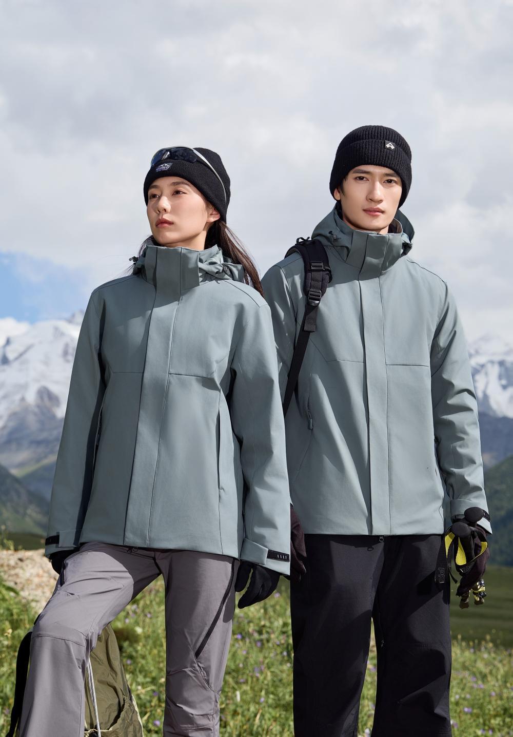 Three-in-one detachable fleece lining jacket