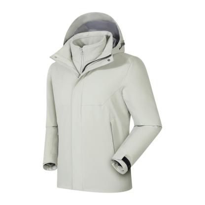 Three-in-one detachable fleece lining jacket