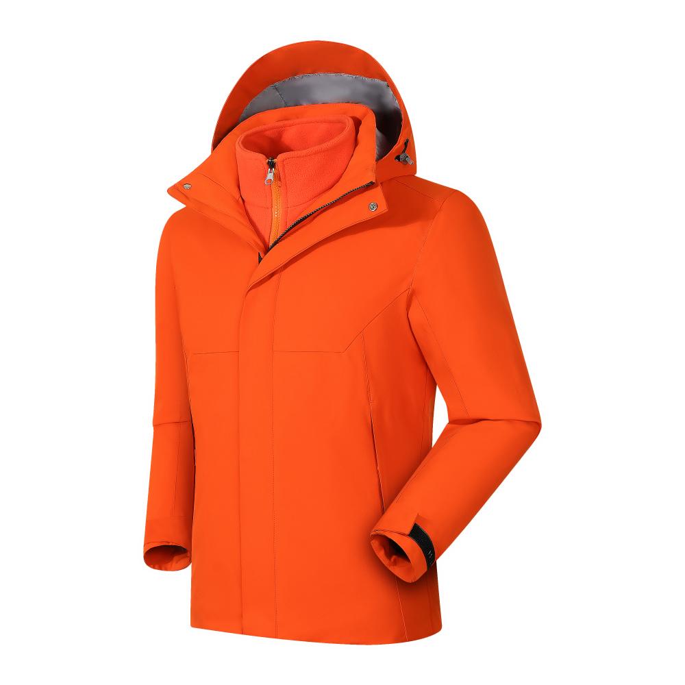 Three-in-one detachable fleece lining jacket