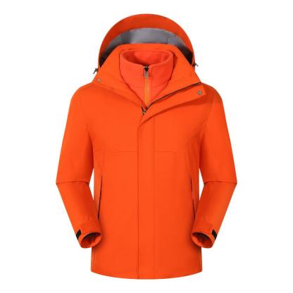Three-in-one detachable fleece lining jacket