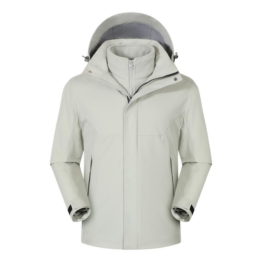 Three-in-one detachable fleece lining jacket