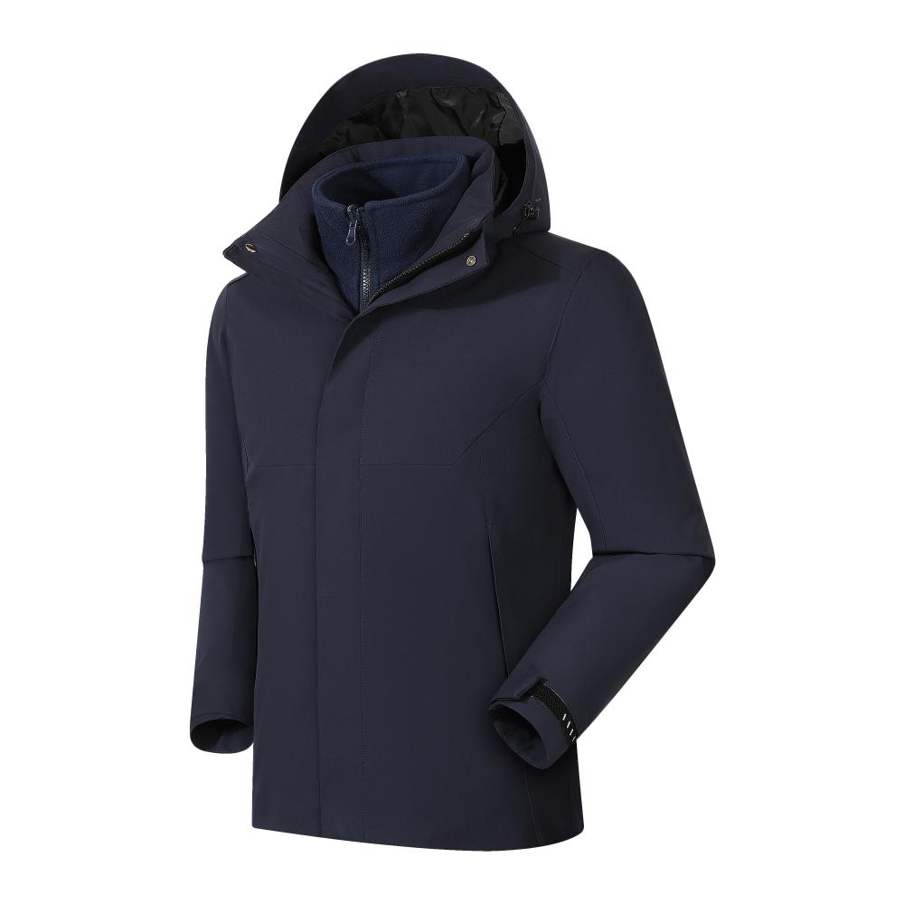 Three-in-one detachable fleece lining jacket