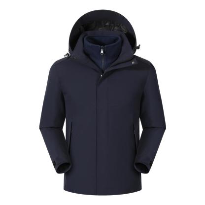 Three-in-one detachable fleece lining jacket