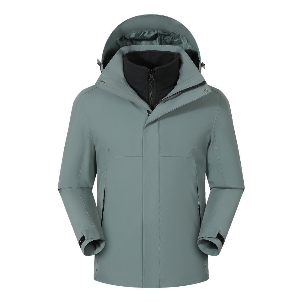 Three-in-one detachable fleece lining jacket