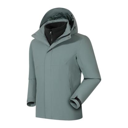 Three-in-one detachable fleece lining jacket