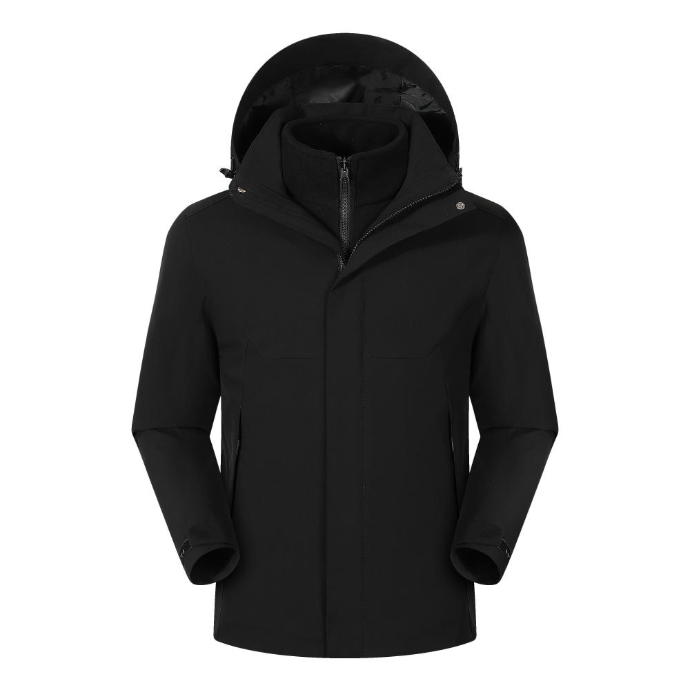 Three-in-one detachable fleece lining jacket