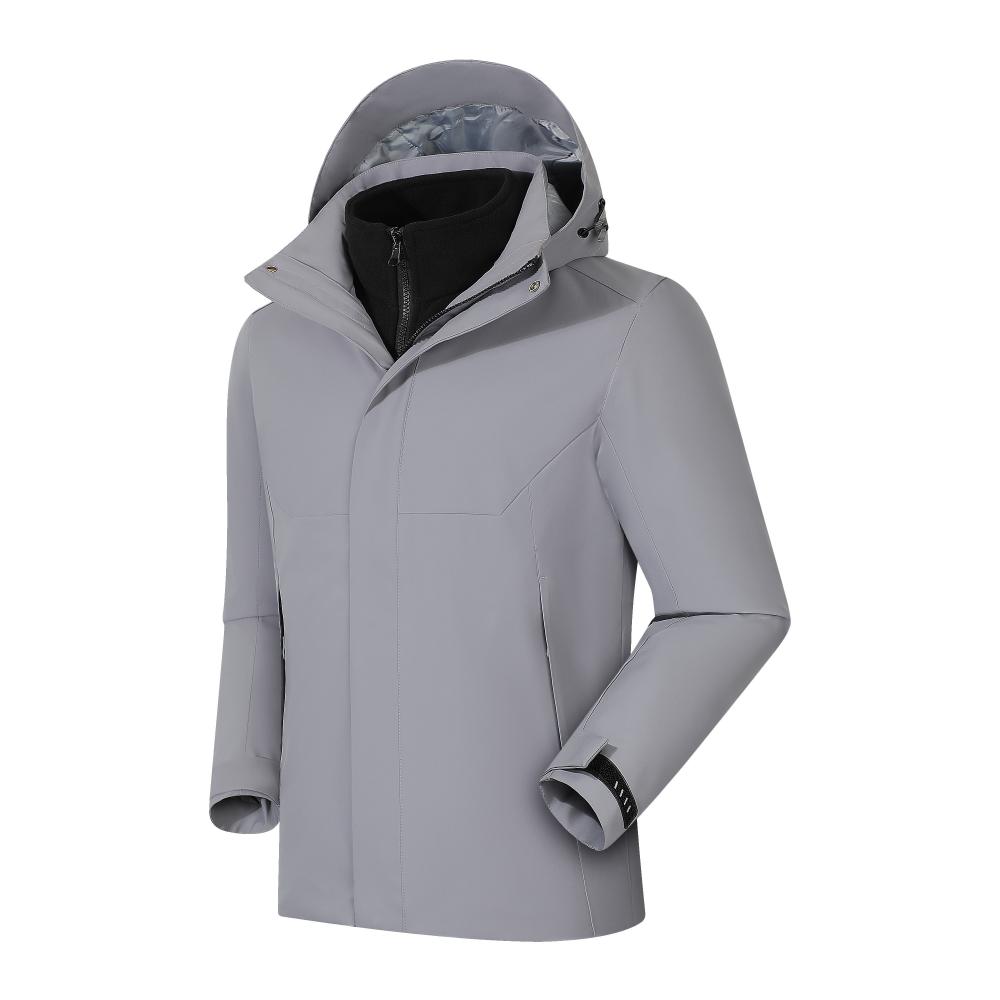 Three-in-one detachable fleece lining jacket