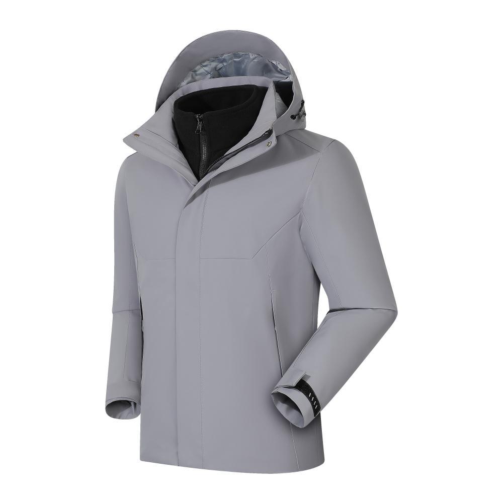 Three-in-one detachable fleece lining jacket