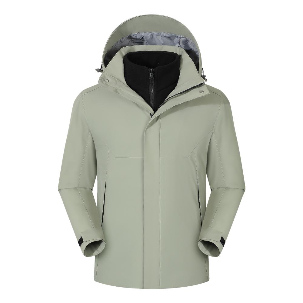 Three-in-one detachable fleece lining jacket