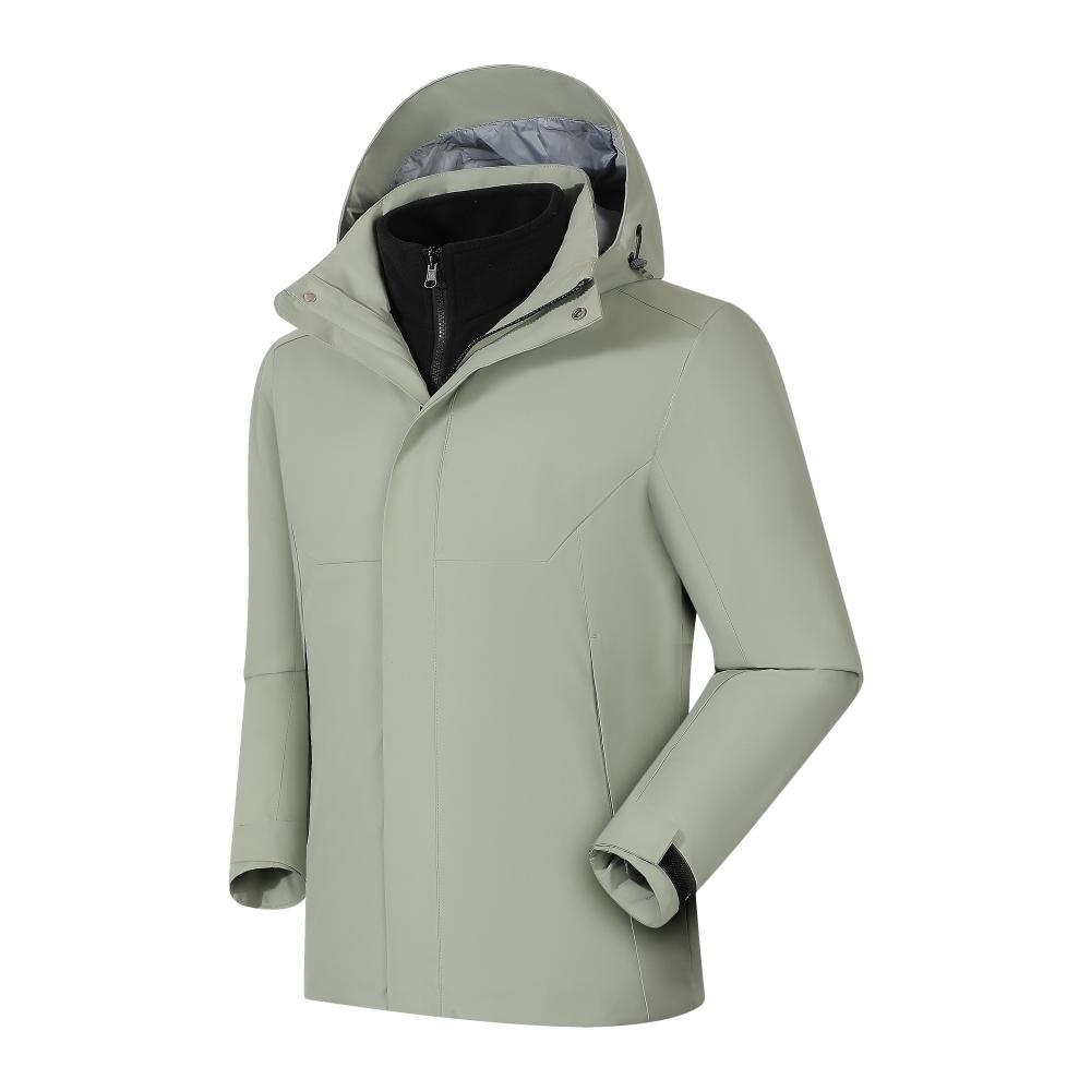 Three-in-one detachable fleece lining jacket