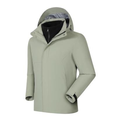 Three-in-one detachable fleece lining jacket