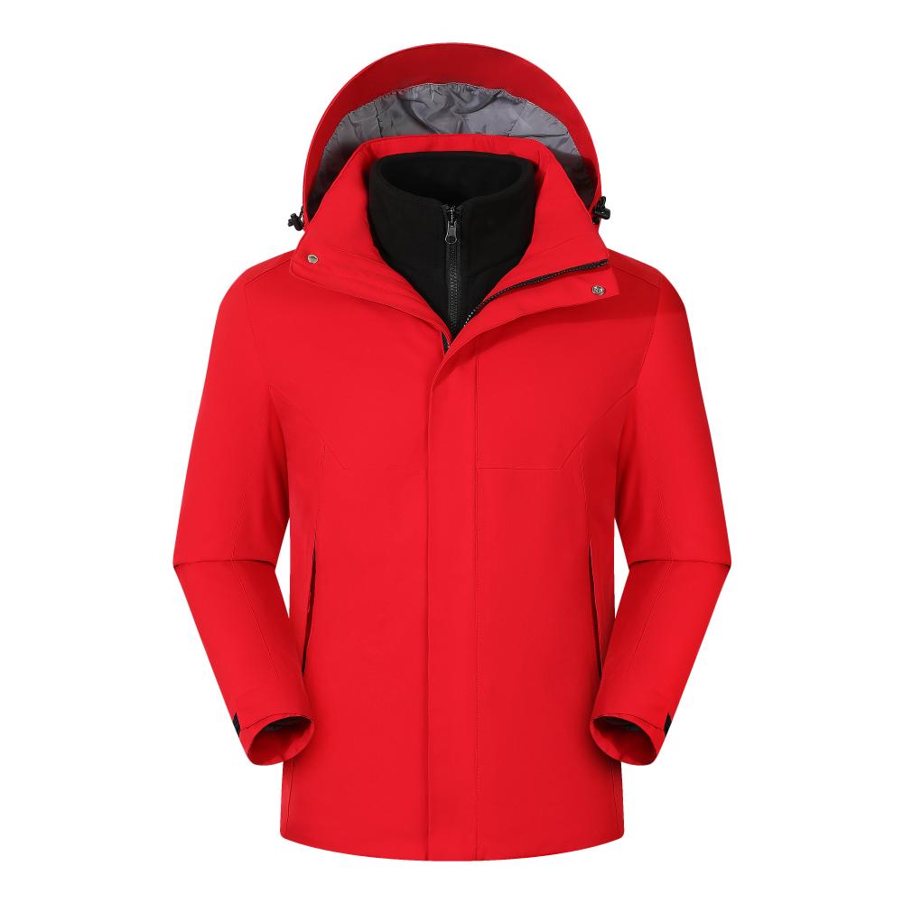 Three-in-one detachable fleece lining jacket