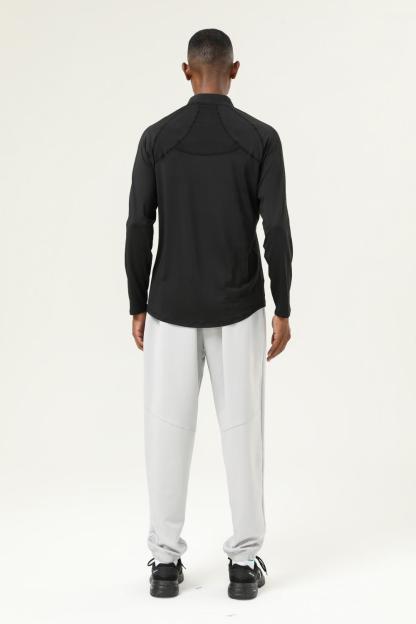 Half-open chest long-sleeved T-shirt 16849